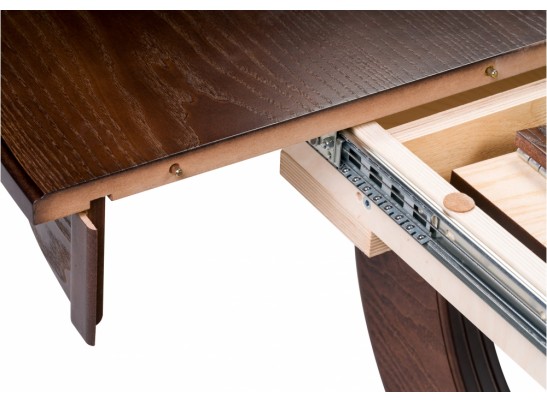 Стол Дорсет 120(170)х120х76 орех темный в Ростове-на-Дону