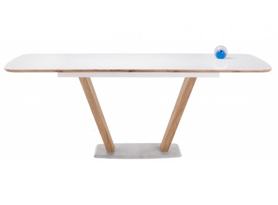 Стол на тумбе Петир 160 белый / дуб монтана в Ростове-на-Дону