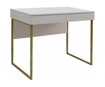 Стол письменный Аделина-4 кашемир / золотой