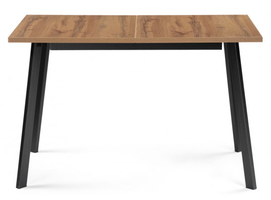 Стол раскладной Колон Лофт 120(160)х75х75 25 мм дуб вотан / матовый черный в Ростове-на-Дону