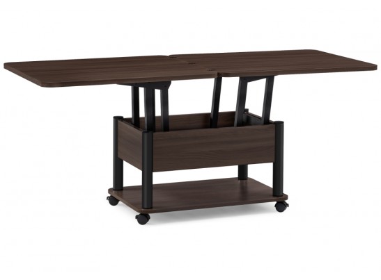 Стол-трансформер Виват темный венге / черный в Ростове-на-Дону