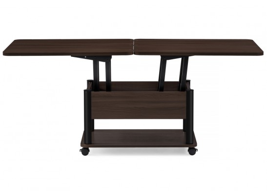 Стол-трансформер Виват темный венге / черный в Ростове-на-Дону