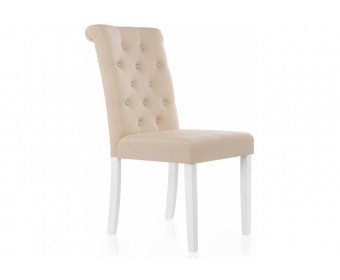 Стул Amelia white / fabric cream