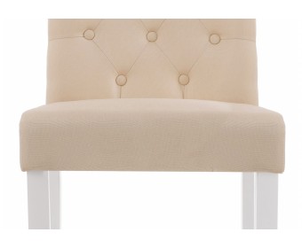 Стул Amelia white / fabric cream
