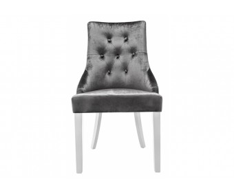 Стул Elegance white / fabric grey
