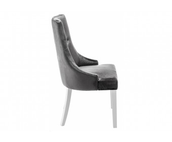 Стул Elegance white / fabric grey