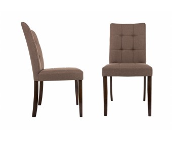 Стул Madina dark walnut / fabric brown
