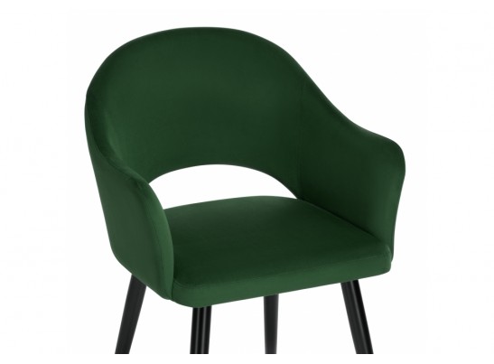 Стул на металлокаркасе Апри NEO confetti deep forest темно-зеленый / черный глянец в Ростове-на-Дону