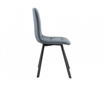 Стул на металлокаркасе Bruk gray / black