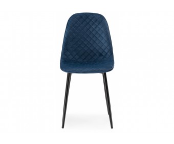Стул на металлокаркасе Capri dark blue / black