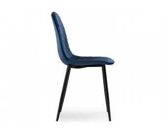 Стул на металлокаркасе Capri dark blue / black