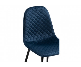 Стул на металлокаркасе Capri dark blue / black