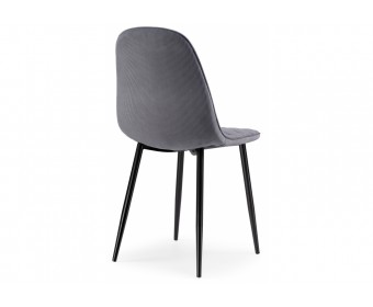 Стул на металлокаркасе Capri gray / black