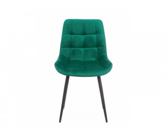 Стул на металлокаркасе Челси 360 К зеленый (zd 667) / черный