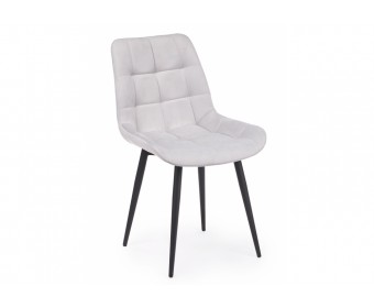 Стул на металлокаркасе Челси К светло-серый (zd 960) / черный