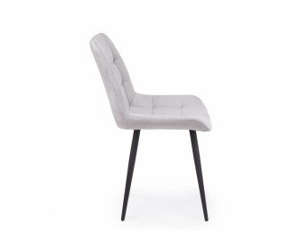 Стул на металлокаркасе Челси К светло-серый (zd 960) / черный