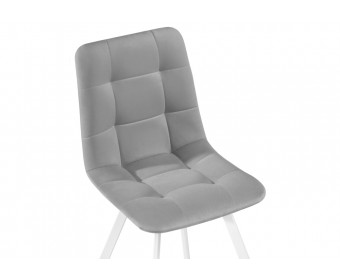 Стул на металлокаркасе Чилли светло-серый / белый