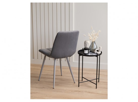 Стул на металлокаркасе Чилли темно-серый / серый в Ростове-на-Дону