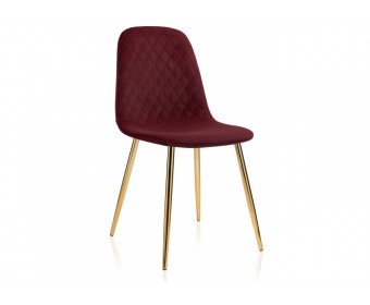 Стул на металлокаркасе Dabl wine red