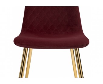 Стул на металлокаркасе Dabl wine red