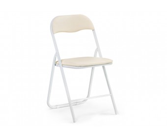 Стул на металлокаркасе Fold 1 складной beige / white