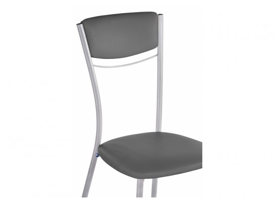 Стул на металлокаркасе Goki с мягкой спинкой серый полимер / светлый мусс в Ростове-на-Дону