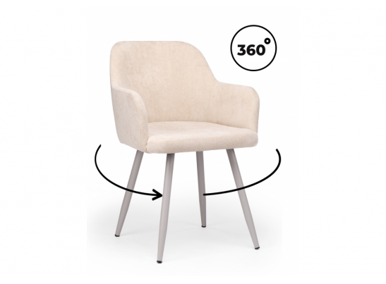 Стул на металлокаркасе Инфини 360 латте (ocean 003) / серый в Ростове-на-Дону