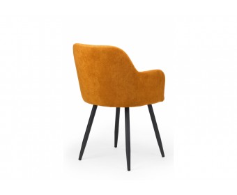 Стул на металлокаркасе Инфини терракота (ocean 015) / черный