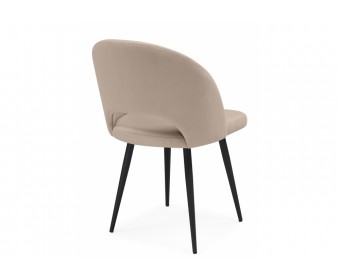 Стул на металлокаркасе Курбис бежевый (zd 210) / черный