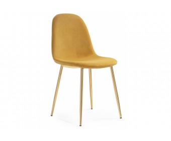 Стул на металлокаркасе Lilu 1 yellow / gold