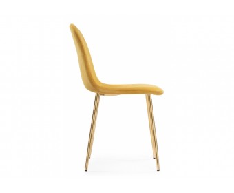 Стул на металлокаркасе Lilu 1 yellow / gold