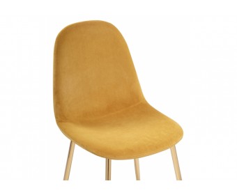 Стул на металлокаркасе Lilu 1 yellow / gold
