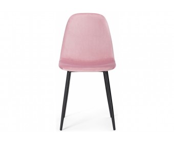 Стул на металлокаркасе Lilu pink / black