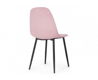 Стул на металлокаркасе Lilu pink / black