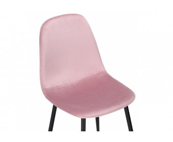 Стул на металлокаркасе Lilu pink / black