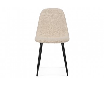 Стул на металлокаркасе Lilu white / black