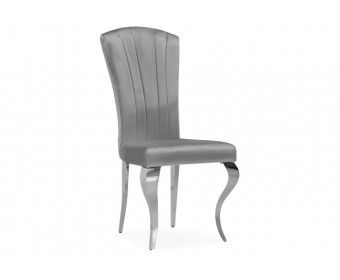Стул на металлокаркасе Sally dark grey / steel