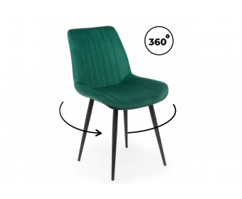 Стул на металлокаркасе Седа 360 зеленый (zd 667) / черный