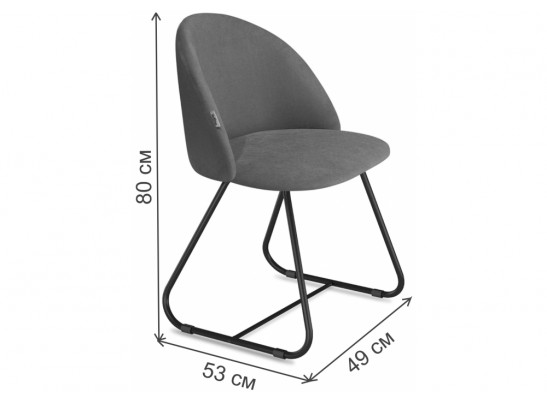 Стул на металлокаркасе SHT-ST35/S38 горчичный / черный муар в Ростове-на-Дону