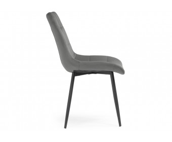 Стул на металлокаркасе Sidra dark gray / black