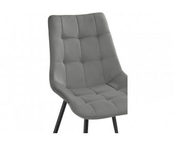 Стул на металлокаркасе Sidra dark gray / black
