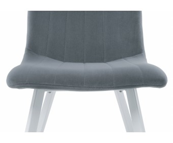 Стул на металлокаркасе Sling white / gray