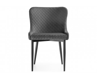 Стул на металлокаркасе Teo dark gray / black