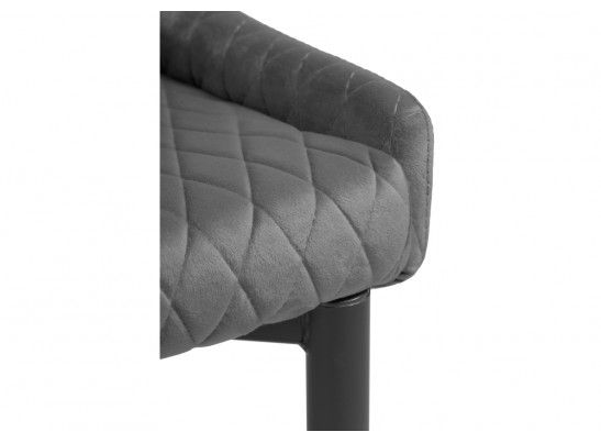 Стул на металлокаркасе Teo dark gray / black в Ростове-на-Дону