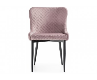 Стул на металлокаркасе Teo light purple / black
