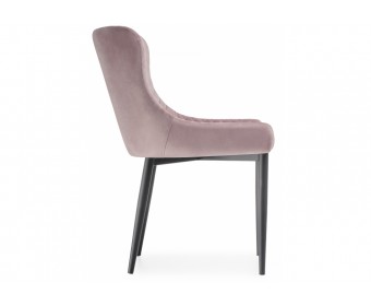 Стул на металлокаркасе Teo light purple / black