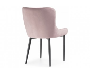 Стул на металлокаркасе Teo light purple / black