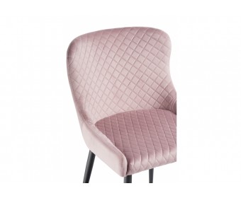 Стул на металлокаркасе Teo light purple / black