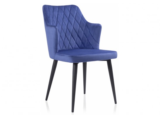 Стул на металлокаркасе Velen dark blue в Ростове-на-Дону