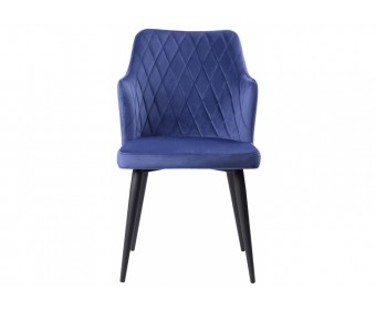Стул на металлокаркасе Velen dark blue